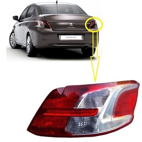 REAR TAIL LAMP (DUYSUZ) RIGHT FOR PEUGEOT 301 2012-2017 9674807780