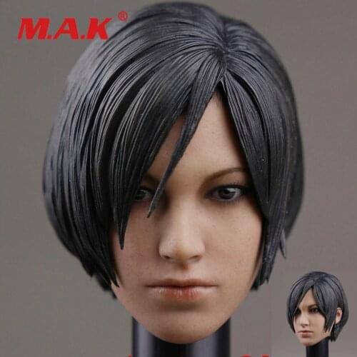 In Stock 1/6 Female Head Sculpture Model Fit 12" Female Figure Body Ada Wong Girl Head Sculpture