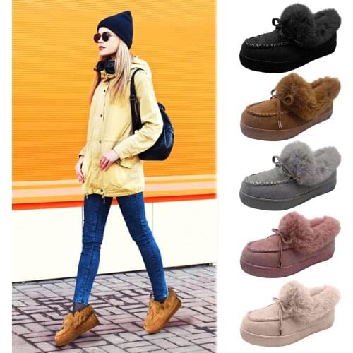 2021 New Fashion Women Snow Boots Platform Comfortable Winter Casual Women Boots Women Suede Warmth Ankle Warm Winter Boots