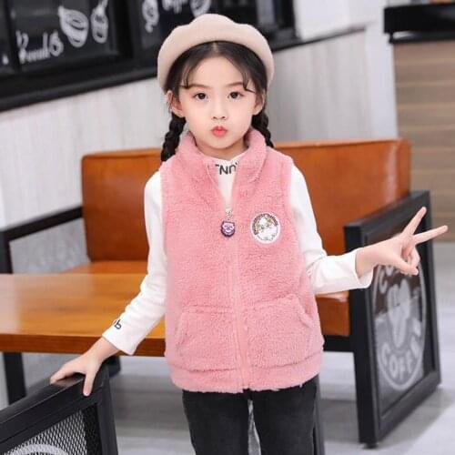 Child Waistcoat Children Outerwear Winter Coats Kids Clothes Warm Flannel Baby Boys Girls Vest for Age 4-15 Years Old