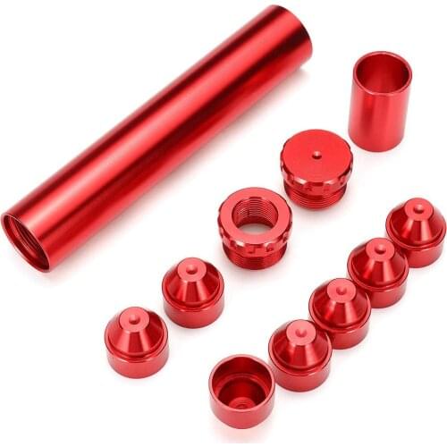 11pcs Red 5/8"-24 Red Fuel Filter Kit Aluminum For NAPA 4003,WIX 24003