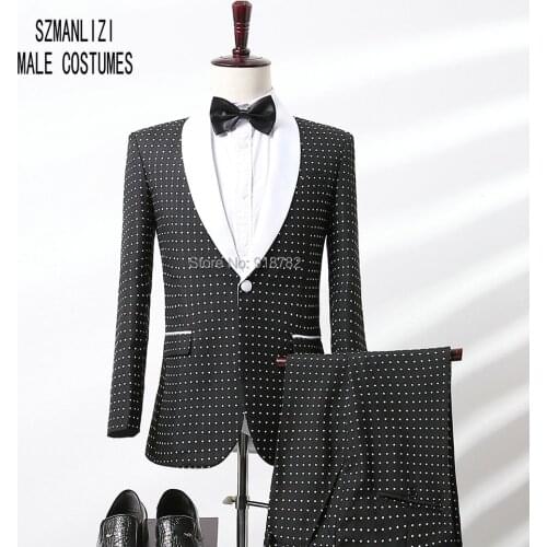 2017 Brand Mens Tuxedo Smoking Masculino Groom Suit Mens Formal Wear Tuxedos For Men Best Man Wedding Suits Jacket+Pants+Bow