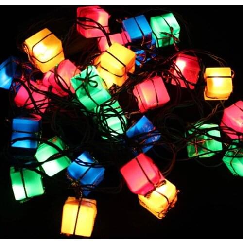 3m colorful Christmas decorations lanterns Christmas tree decorations string lights gift shape festive party decorations gifts