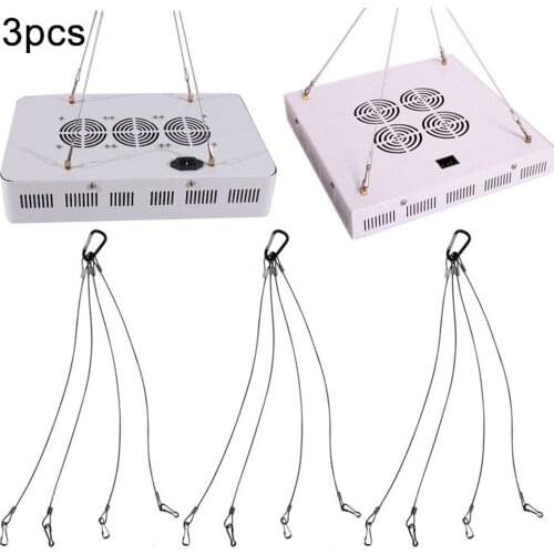 3pcs Hydroponics Wire Rope Hanger For Hanging Grow Light Plants Yard Ornaments Stainless Steel Hanging Kit Hanger