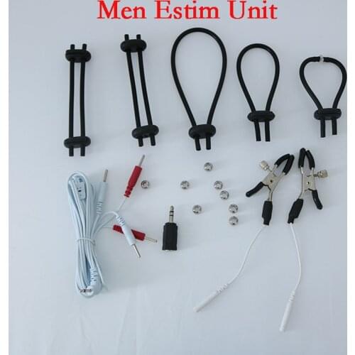 7 Kind Male E-stim Accessories Set Electrosex Gear Electrode Men Electro Sex Play Toys