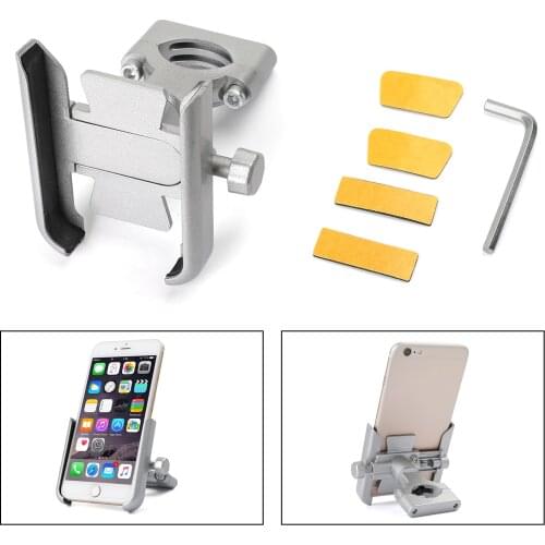 Artudatech Aluminum Motorcycle Bike Bicycle MTB Handlebar Mount Holder For Cell Phone SmartPhone GPS