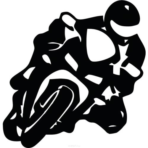 Dawasaru Biker On Board Car Sticker Personalized Waterproof Decal Laptop Suitcase Motorcycle Auto Accessories PVC,15cm*15cm