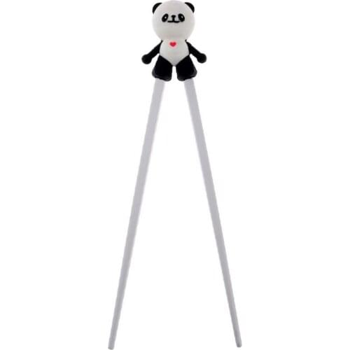White Panda Style Children Training Chopsticks Kitchen Dolls Toy Furniture training Accessories Child chopsticks E3D2