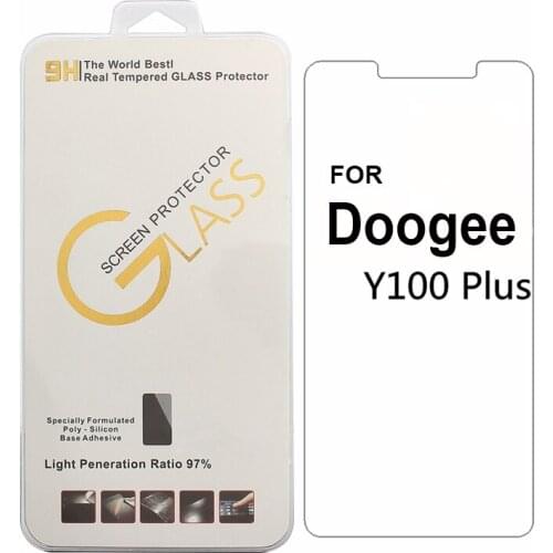 For Doogee Y100 plus Tempered Glass 9H 2.5D High Quality Screen Protector Film WITH GIFT
