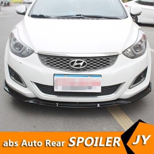 For Hyundai Elantra ABS Rear Bumper Diffuser Protector For 2012-2015 Elantra Body kit bumper rear Front shovel lip rear spoiler