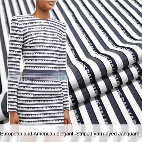Elegant and fashionable striped yarn-dyed jacquard fabric, sewing fabric factory shop is not out of stock