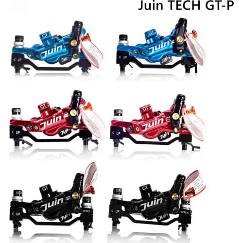 Juin TECH GT-P 4 Pistons Hybrid Hydraulic Road Disc Brake Caliper Ultralight Road Bike CX Gravel Dual Side Actuation Brake