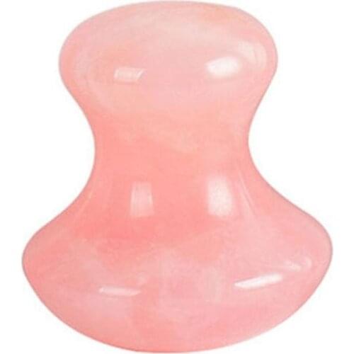 Face Lift Tool Rose Quartz Facial Massager Mushroom Shape Face Body Massage