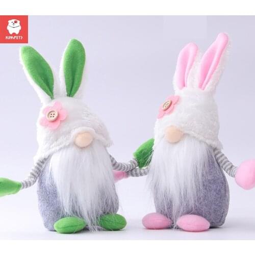 KIMPETS 2021 New Product Easter Elf Rabbit Faceless Doll Dwarf Doll Decoration Home Decoration Products Plush Toys