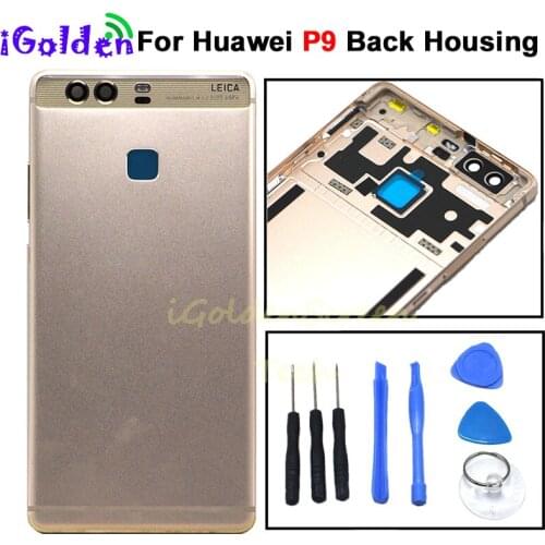 Battery Cover For Huawei P9 Housing Back Door Housing+ Side Buttons For Huawei P9 EVA-L09 EVA-L19 EVA-L29 Back Housing