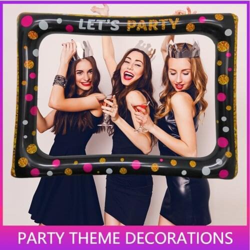 Inflatable Selfie Frame Picture Selfie Frame Party Fun Photo Booth Props Party Supplies for Birthday Baby Shower Wedding