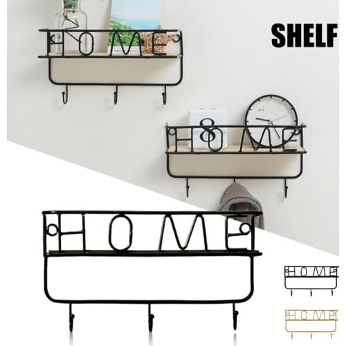 Wall Mounted Metal Hook Rack Key Coat Towel Holder with 3 Hooks Simple Multifunctional Kitchen Wall Decoration GRSA889