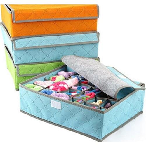7/16/24 Girds Non Woven Storage Box Drawer Organizer Underwear Bra Storage Scarfs Socks Bra Organizer Box Home Organizer Storage