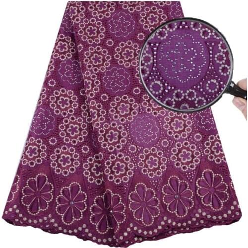 Latest African Lace Fabric Swiss Voile Laces Fabrics High Quality Cotton Lace Fabric French Lace Fabric For Wedding Dress 1539