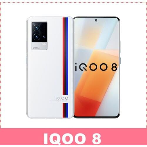 NEW Phone IQOO 8 5G Smartphone Snapdragon 888 6.56 Inch AMOLED 120Hz Li-Po 4350 mAh Fast charging 120W
