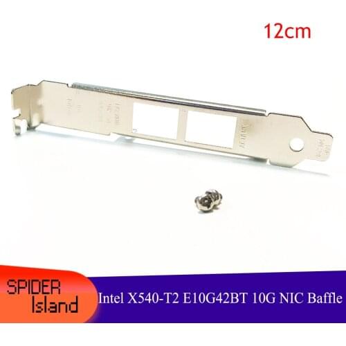 Intel X540-T2 Baffle E10G42BT 10G NIC Network Card Full Height Chassis Bezel Block Dual Ports Baffle with Screw