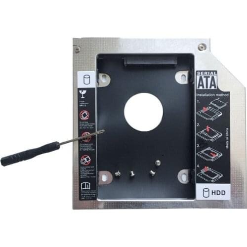 2nd Hard Drive HDD SSD Caddy Adapter for sony vaio Vpceb 3afd Swap Ad 7700h Dvd Vgn Fw 51mf Vpceb E15(Gift Optical drive bezel )