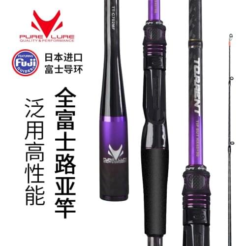 New Carbon Ultralight Fuji Spinning Rod 1.98m2.1m2.2m2.4m2.58m L/M/ML/MH Rod Freshwater Long Shot Lure Casting Fishing Rod pod