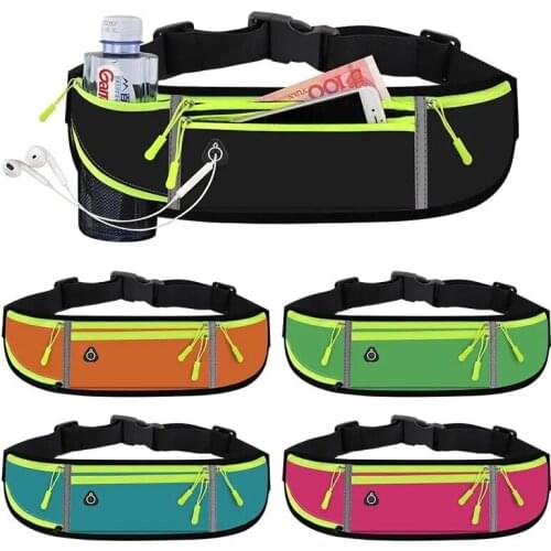 Running Bag Waist Bag Sport Phone Bag Men Women Waterproof Gym Bag Hold Water Cycling Phone Case Running Belt Portable Waist Bag