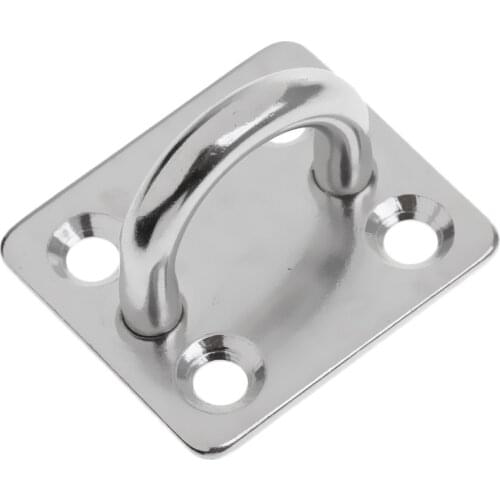 Heavy Duty Stainless Steel 5mm 6mm 8mm Square Eye Plates Marine Boat Sailing Rigging