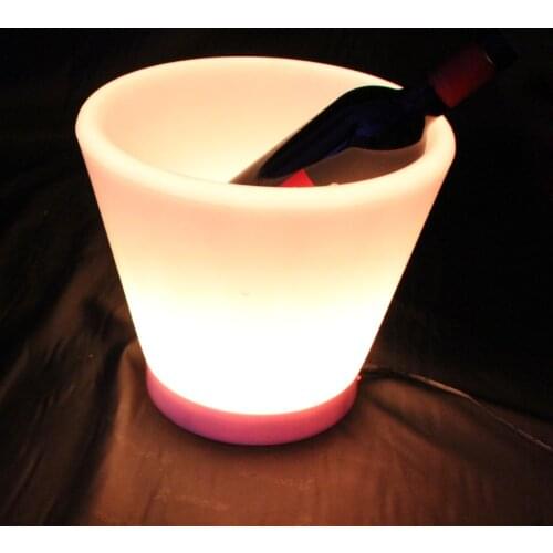 RGB LED ice bucket lighting wine pot for bar table for bar sale with remote control free shipping 20pcs