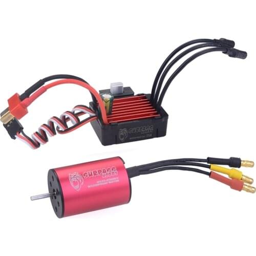 SURPASS HOBBY KK Waterproof 2435 4500KV Brushless Motor with 25A ESC for 1:16 1:18 RC Buggy Drift Racing Car