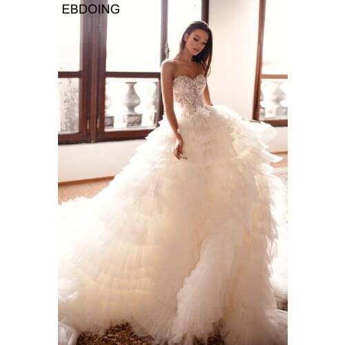 Vestidos De Novia Elegant A-line Wedding Dress Sweetheart Neckline Zipper Back Bride Dress Plus Size Prom Wedding Party Gown