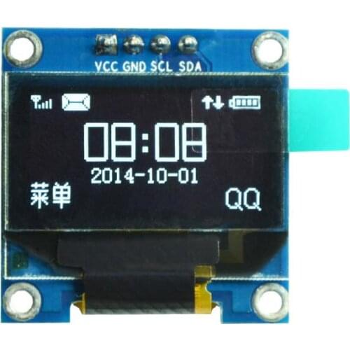 0.96 inch OLED display module SSD1306 controller 4pin I2C IIC interface with PCB base board
