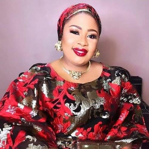 2021 Latest Red Color African Brocade Lace Fabric Luxury Lace Trim African Embroidery Nigerian Lace Fabric For Party Dress