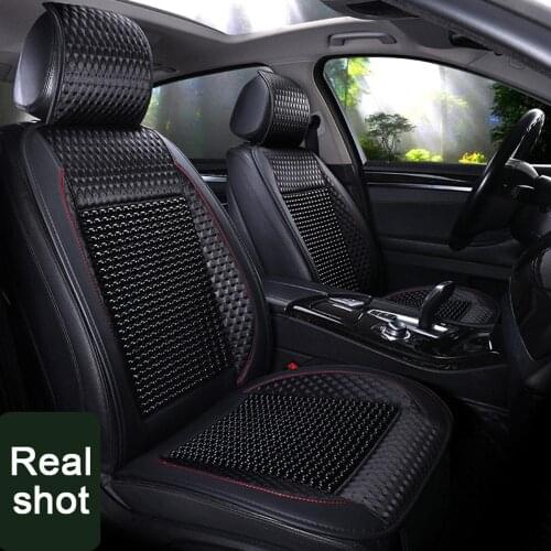 Wood Bead Car Seat Cover Cushion Cooling Breathing Auto Pad Universal Car Cover Protection Interior Accessories