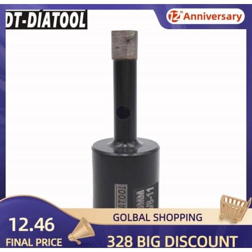 DT-DIATOOL 1pc 5/8-11 Thread Dia10mm Welded Solid Segments Diamond Drilling Core Bits Wet for Granite Marble Drill Bits Hole Saw