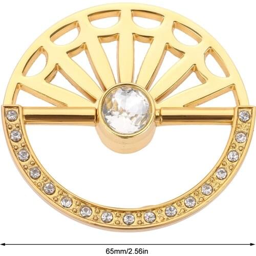 European Luxury Diamond pull handle 65mm Gold Zinc Alloy Kitchen Cabinet door drawer Knob and Handles durable colorfast