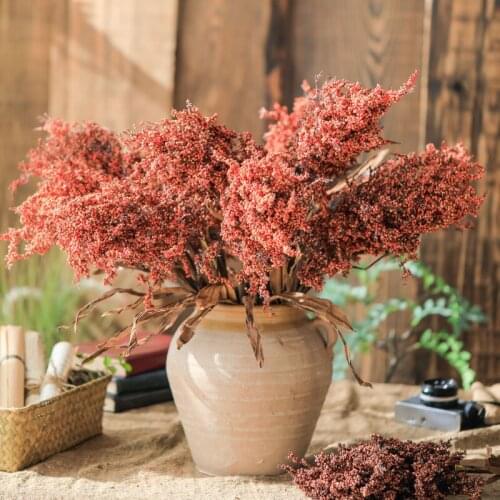 Simulated Sorghum 88cm Artificial Plant Living Room Interior Floor Decoration Floral Fake Flower Arrangement