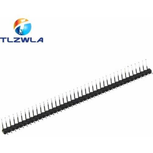 10pcs 1x40 Pin 2.54 mm Single needle Curved needle 90 degrees Row needles 1*40mm