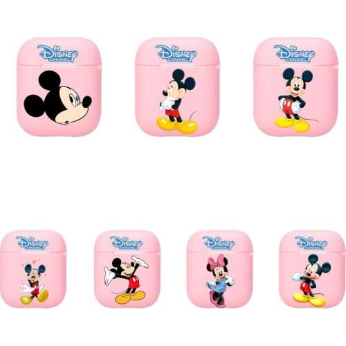 Mickey Silicone Bluetooth Wireless Earphone Case for AirPods Protective Cover Skin Accessories Pods Charging Box Bag