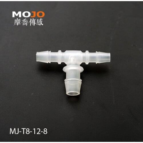 MJ-T8-6-8 Reducing multiple tee hose connector 6.4mm to 8mm barbed type connectors (1000pcs/lots)