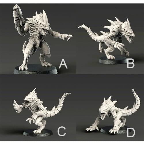 56mm Resin Model Alien Warrior Prime Figure Unpainted No Color