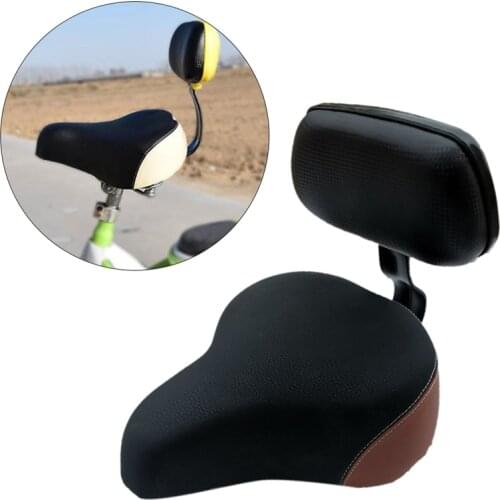 NEW-Bicycle Seat with Backrest Support Cycling Wide Comfort Saddle Seat for Electric Vehicle Tricycle Bike Bicycle Universal