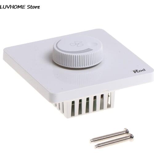 Adjustment Ceiling Fan Speed Control Switch Wall Button Dimmer Switch 220V 10A 86x86mm