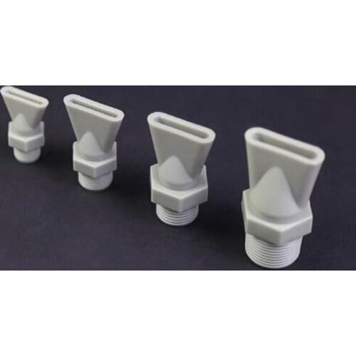 5pcs 1/4" 3/8" 1/2" 3/4" Male Thread Plastic Flat Nozzle Duck Mouth Dust Blowing Sprayer Micro Irrigation Water Jet Sprinkler