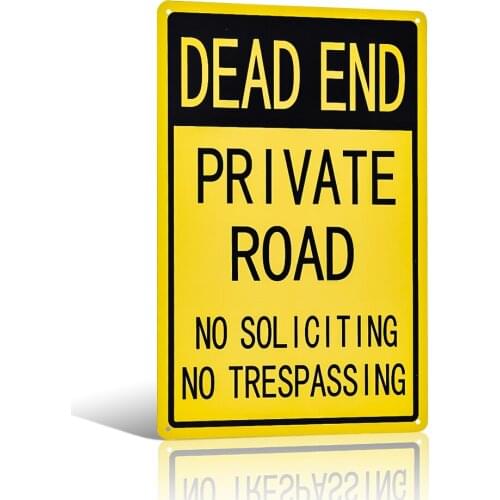 Vintage Beware of Zombies, Walking Dead end Sign Halloween Tin Plaque