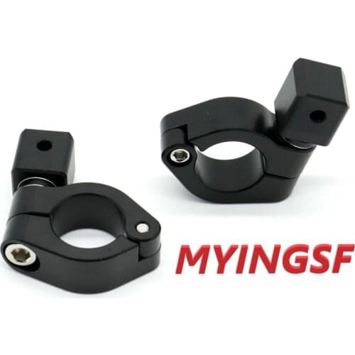 Universal 2pcs Mount Bracket Fog Driving Light Spotlight Clamp Bracket 25mm for Car Motorcycle Headlight Aux Lights Accessories