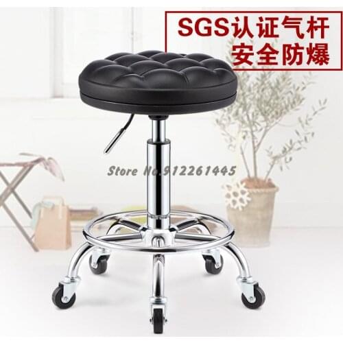 Explosion-proof Beauty Stool Rotating Lifting Work Wheelchair Wheelchair Hairdressing Makeup Manicure Barber Shop Hair Salon Ded