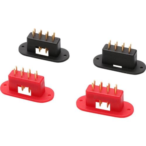 10Pairs Gold Plated MPX 8 Pin Connector Moulded Socket Multiplex Plugs Multi Servo Connectors for RC Hobby Model Car Plane Parts