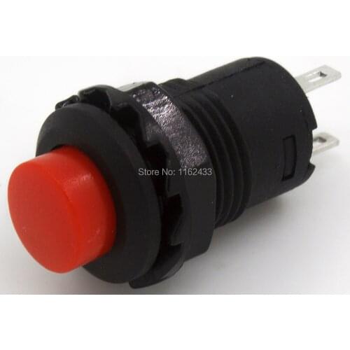 10pcs / lot DS-427 12mm reset (ON) - OFF round push button switch SPST pushbutton DS-227